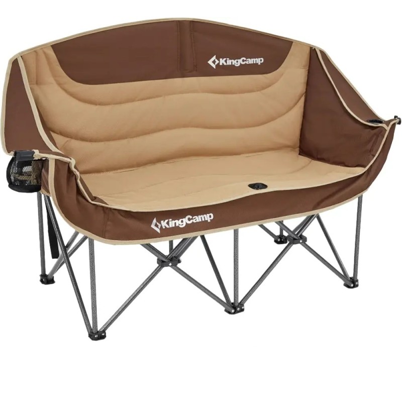 Крісло розкладане KingCamp Canna C20 Plus KC2509 khaki/coffee
