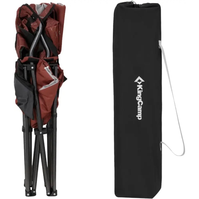 Крісло розкладне KingCamp Juniper C10 KC2538 red/grey