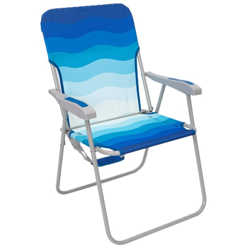 Складаний пляжний стілець Wejoy WF1901 dark blue/white