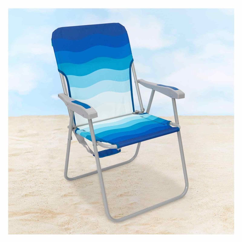 Складаний пляжний стілець Wejoy WF1901 dark blue/white