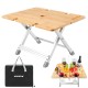 Стіл з отвором для парасольки Wejoy MINI BAMBOO WF2221 yellow