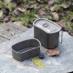 Набір туристичного посуду Cook “n” Escape Titanium Canteen Mesh Kit CA2117 grey