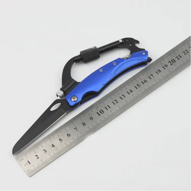 Мультитул-карабін Kyson KS-860 black/blue