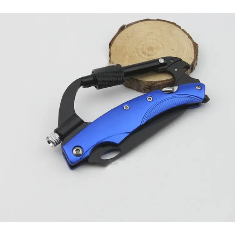 Мультитул-карабін Kyson KS-860 black/blue